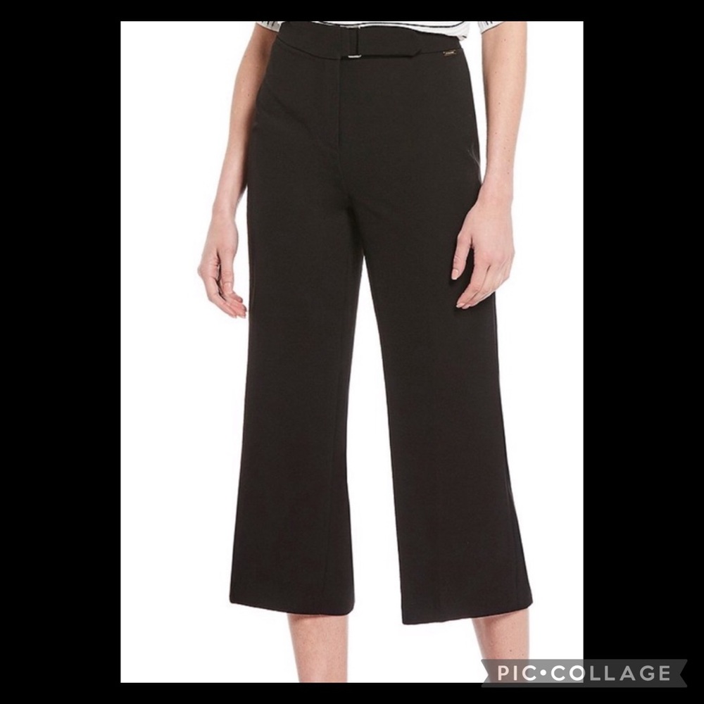 NWT T Tahari cropped wide leg pant